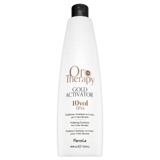 Fanola Oro Therapy 24k Gold Activator Oro Puro активираща емулсия За всякакъв тип коса 3% 10 Vol