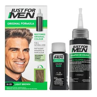 Just For Men Shampoo-in Haircolour цветен шампоан за мъже H25 Light Brown