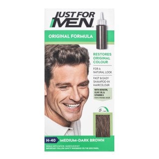 Just For Men Shampoo-in Haircolour цветен шампоан за мъже H40 Medium Dark Brown
