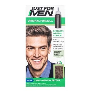 Just For Men Shampoo-in Haircolour цветен шампоан за мъже H30 Light Medium Brown