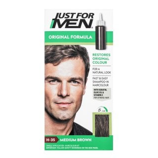 Just For Men Shampoo-in Haircolour цветен шампоан за мъже H35 Medium Brown