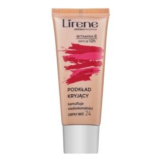 Lirene Vitamin E High-Coverage Liquid Foundation фон дьо тен флуид срещу несъвършенства на кожата 24 Beige