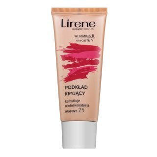 Lirene Vitamin E High-Coverage Liquid Foundation фон дьо тен флуид срещу несъвършенства на кожата 25 Tanned