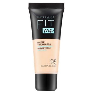 Maybelline Fit Me! Foundation Matte + Poreless течен фон дьо тен с матиращо действие 095 Fair Porcelain - Грим - Сравни цени от 1 магазин с безплатна доставка