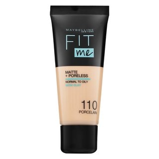 Maybelline Fit Me! Foundation Matte + Poreless течен фон дьо тен с матиращо действие 110 Porcelain - Грим - Сравни цени от 1 магазин с безплатна доставка