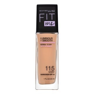 Maybelline Fit Me! Luminous + Smooth Foundation течен фон дьо тен за уеднаквена и изсветлена кожа 115 Ivory - Грим - Сравни цени от 1 магазин с безплатна доставка