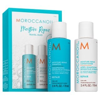 Moroccanoil Moisture Repair Travel Duo комплект За увредена коса 2 x
