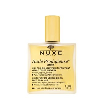 Nuxe Huile Prodigieuse Riche Dry Oil Mултифункционално масло за много суха и чувствителна кожа - Грижа за тяло - Сравни цени от 1 магазин с безплатна доставка