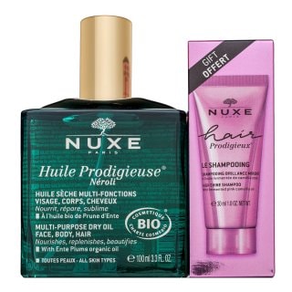Nuxe Prodigieux Néroli комплект Multi-Purpose Dry Oil + High Shine Shampoo + 30 ml - Комплект - Сравни цени от 1 магазин с безплатна доставка