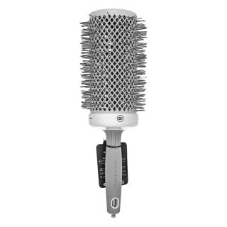 Olivia Garden Expert Blowout Speed Round Brush Wavy Bristles White & Grey 65 mm четка за коса