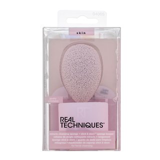 Real Techniques Cleansing Sponge & Sponge Keeper почистваща гъбичка за всички типове кожа на лицето - Грижа за лице - Сравни цени от 1 магазин с безплатна доставка