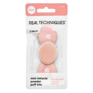 Real Techniques Mini Miracle Powder Puff Trio гъбичка за пудра - Грим - Сравни цени от 1 магазин с безплатна доставка