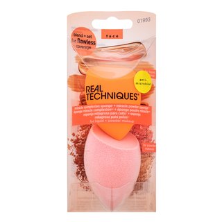 Real Techniques Miracle Complexion Sponge + Miracle Powder Sponge 2pcs гъбичка за фон дьо тен - Грим - Сравни цени от 1 магазин с безплатна доставка