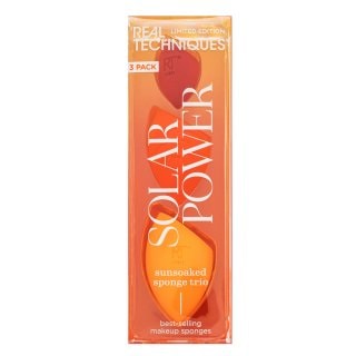 Real Techniques Solar Power Sunsoaked Sponge Trio гъбичка за фон дьо тен - Грим - Сравни цени от 1 магазин с безплатна доставка