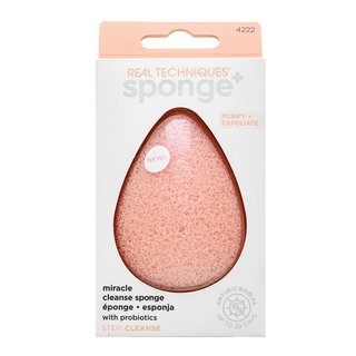 Real Techniques Sponge+ Miracle Cleansing Sponge почистваща гъбичка за всички типове кожа на лицето - Грижа за лице - Сравни цени от 1 магазин с безплатна доставка