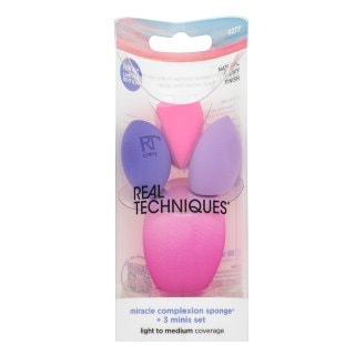Real Techniques Sunrise To Sunset Miracle Complexion Sponge + 3 Minis Set гъбичка за фон дьо тен - Грим - Сравни цени от 1 магазин с безплатна доставка