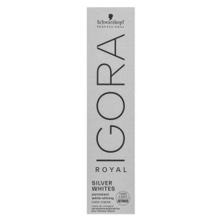 Schwarzkopf Professional Igora Royal SilverWhite Permanent White Refining Color Creme професионална перманентна боя за коса за платинено руса и сива к