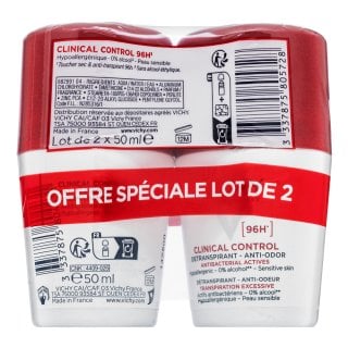 Vichy Clinical Control антиперспирант Detranspirant 96H 2 x