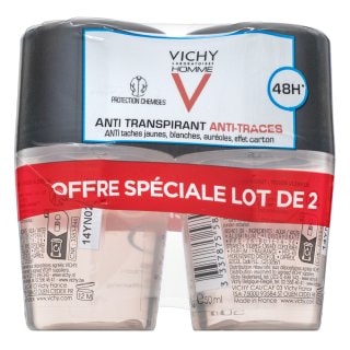 Vichy Homme антиперспирант 48H Anti-Perspirant Anti-Stains 2 x - Грижа за тяло - Сравни цени от 1 магазин с безплатна доставка